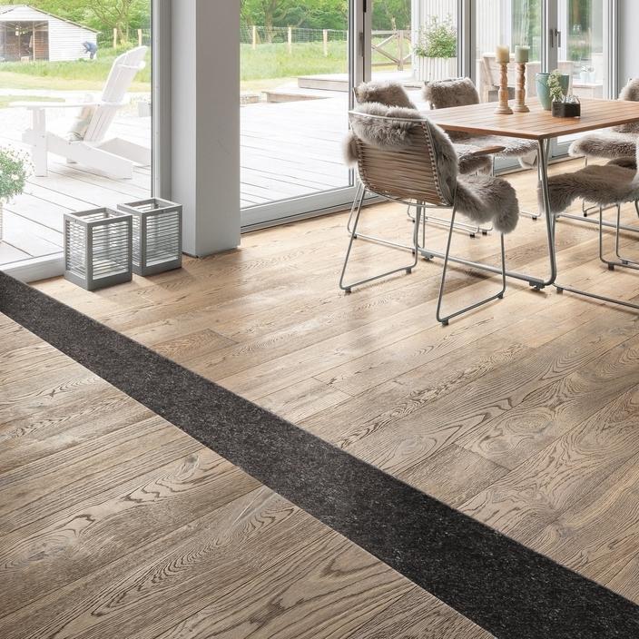 HARO PARQUET 4000 Plank 1-Strip 180 4V Oak Tobacco Grey Sauvage retro brushed naturaLin plus Top Connect