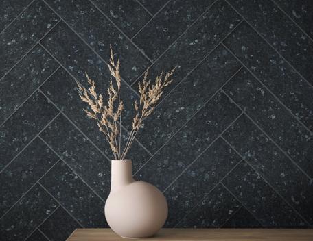 Lundhs Emerald® tile used to create an accent wall – photo courtesy of  Morten Rakke for Lundhs