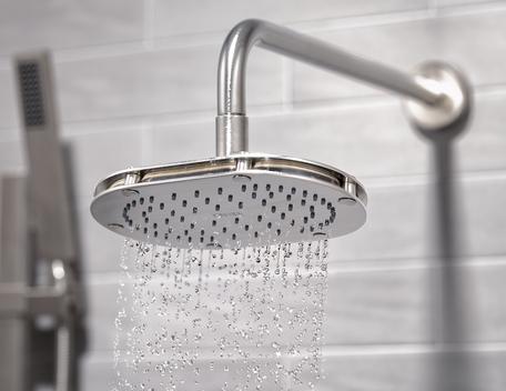 Helvex shower head in Lykke Condos