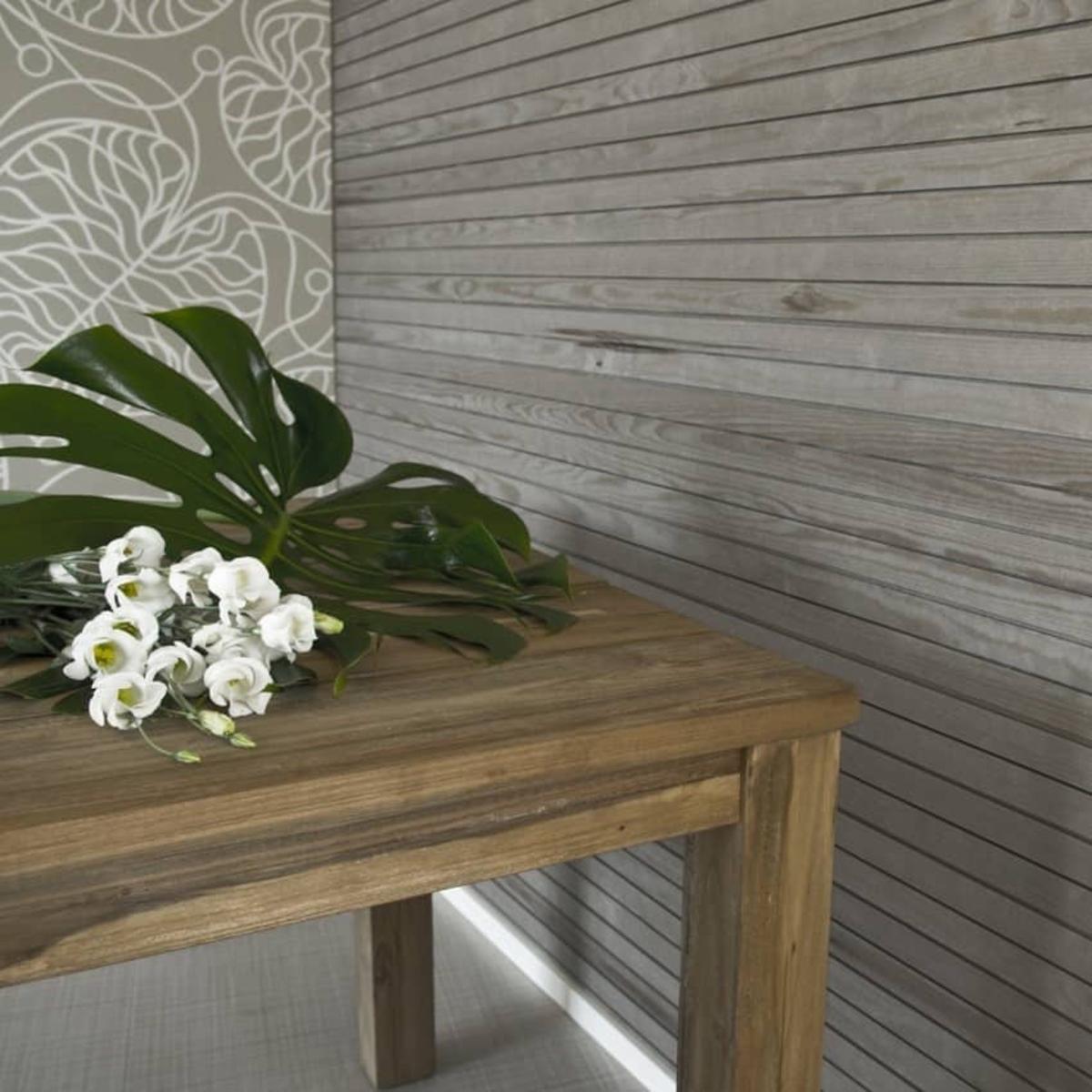 Siparila Koo 2 wood interior/sauna panels in "translucent grey"